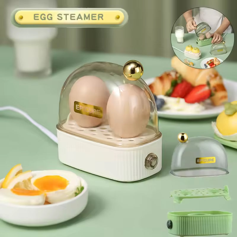 Electric Egg Cooker – Automatic Power Off Mini Steamer