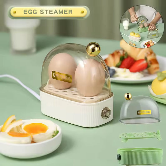 Electric Egg Cooker – Automatic Power Off Mini Steamer