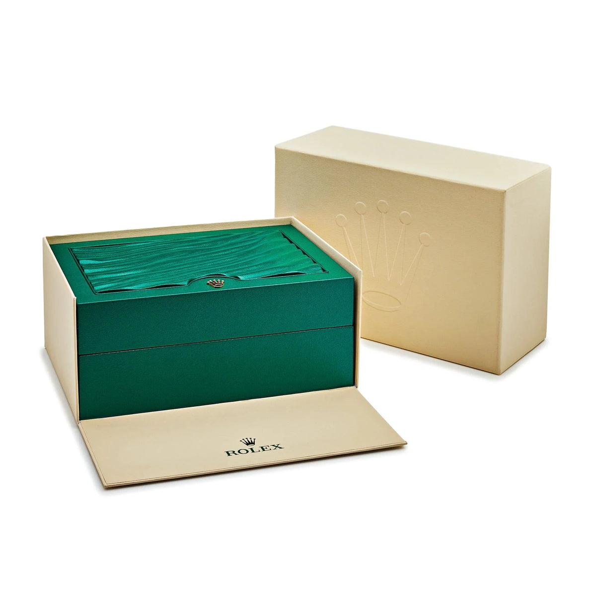 Rolex Datejust 36mm 126234 Stainless Steel Olive Green Palm Motif Dial
